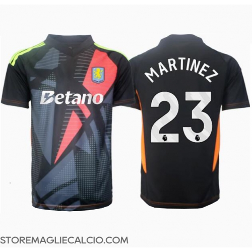 Aston Villa Emiliano Martinez #23 Portiere Maglia Gara Trasferta Repliche 2024-25 Maniche Corte Aston Villa Emiliano Martinez #23 Portiere Maglia Gara Trasferta Repliche 2024-25 Maniche Corte